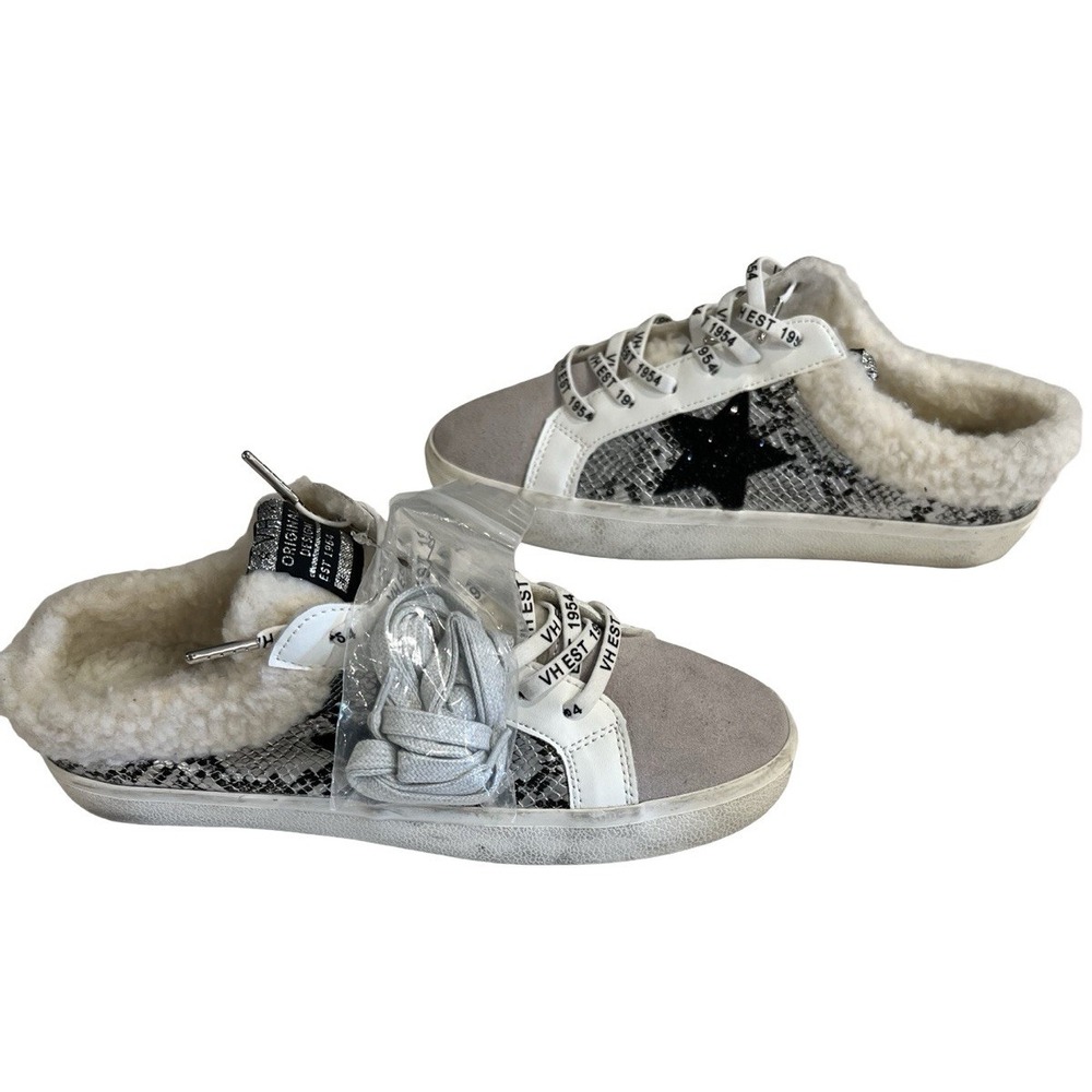 Vintage Havana Sherpa lined Snake Slip On Sneakers 11